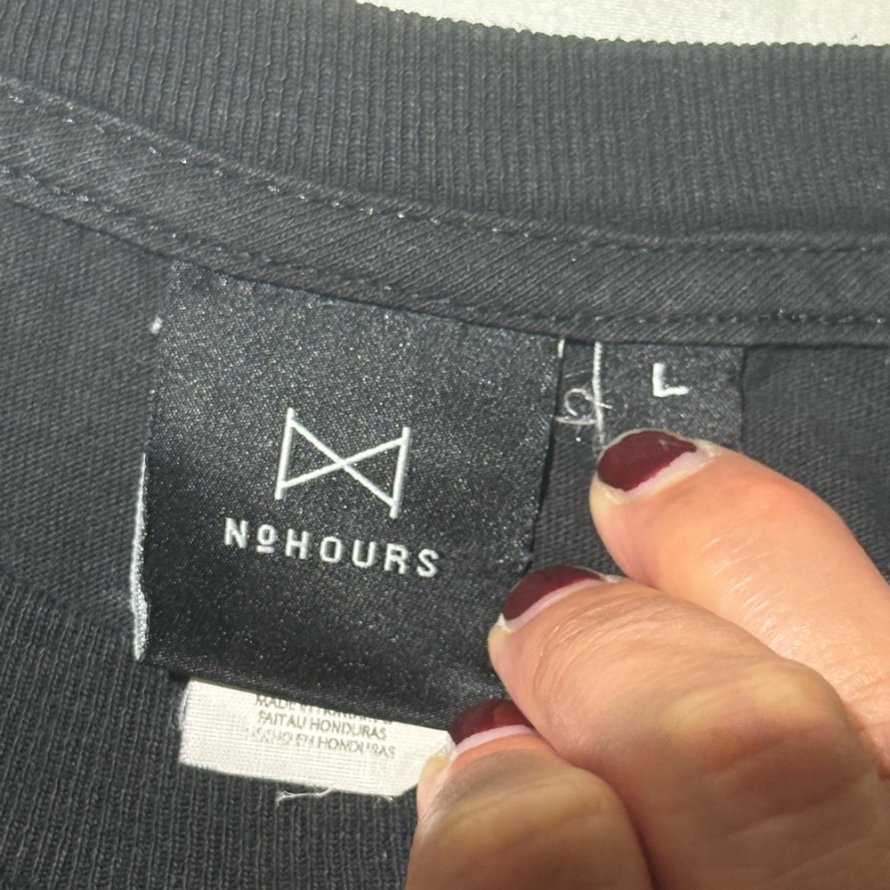 No Hours Black Graphic Sweatshirt - Picture 7 of 11